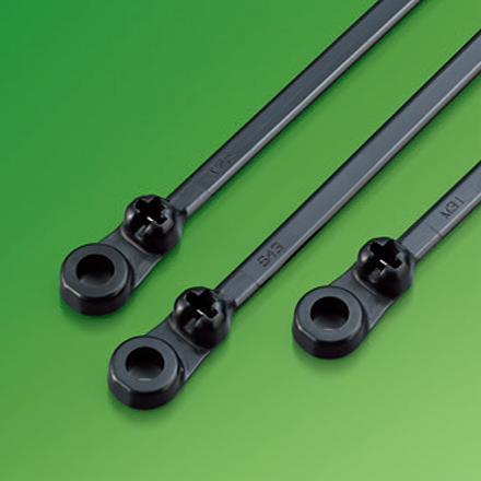 固定头尼龙不锈钢嵌片扎带